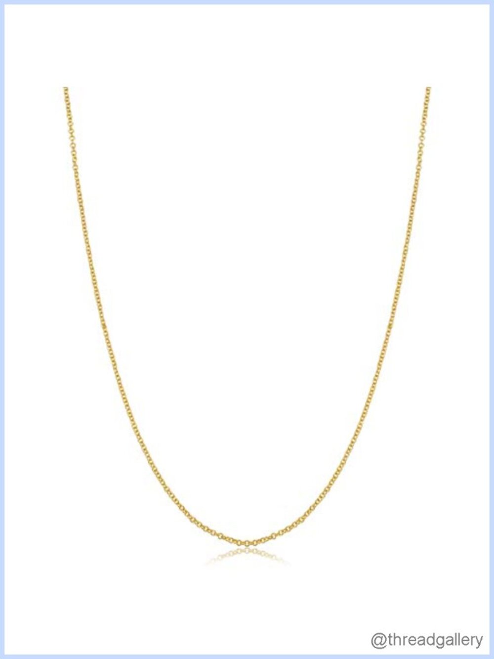 14k Gold Filled Cable Chain Necklace 18 Inch Layering Spring Ring